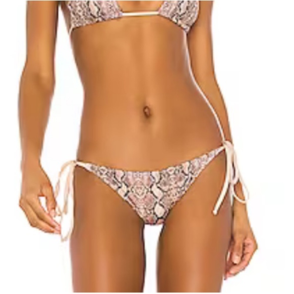 Cali Dreaming Bikini Bottoms Snake Print Size Small